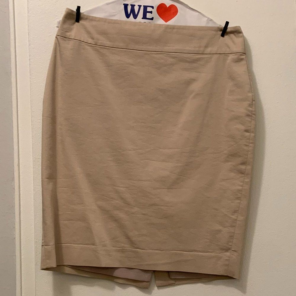 Ann Taylor Pencil Skirt Beige Size 6